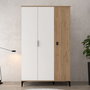 Hanah Home Neva 6303 Armario Roble Zafiro y Blanco